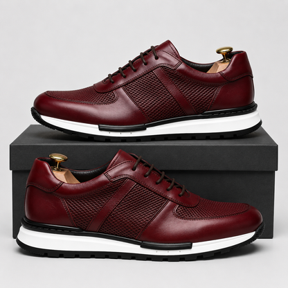 David | Polerowane Skórzane Sneakersy