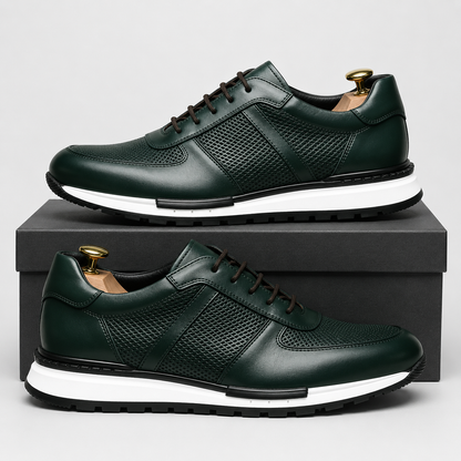 David | Polerowane Skórzane Sneakersy