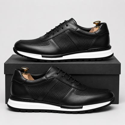 David | Polerowane Skórzane Sneakersy