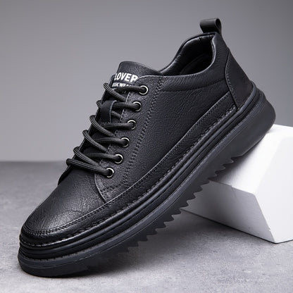 Nolan | Skórzane Sneakersy Podwyższające