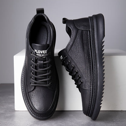 Nolan | Skórzane Sneakersy Podwyższające