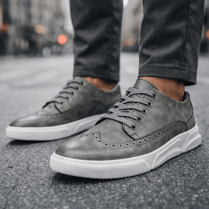 Harrington | Skórzane Sneakersy