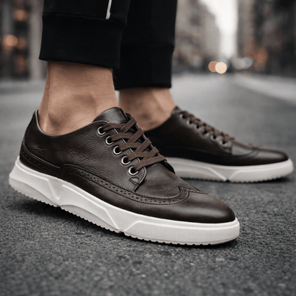 Harrington | Skórzane Sneakersy
