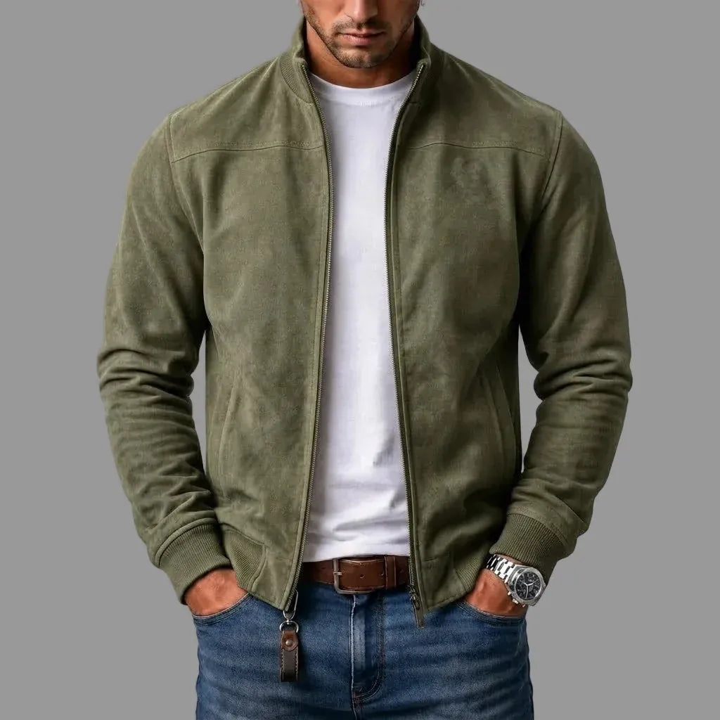 Donacci | Zamszowa kurtka bomber