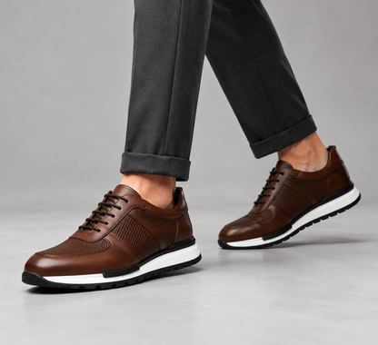 David | Polerowane Skórzane Sneakersy