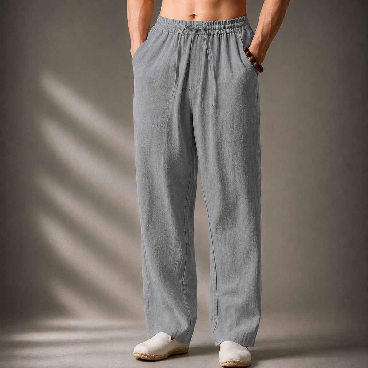 Laurent | Lniane Spodnie Premium