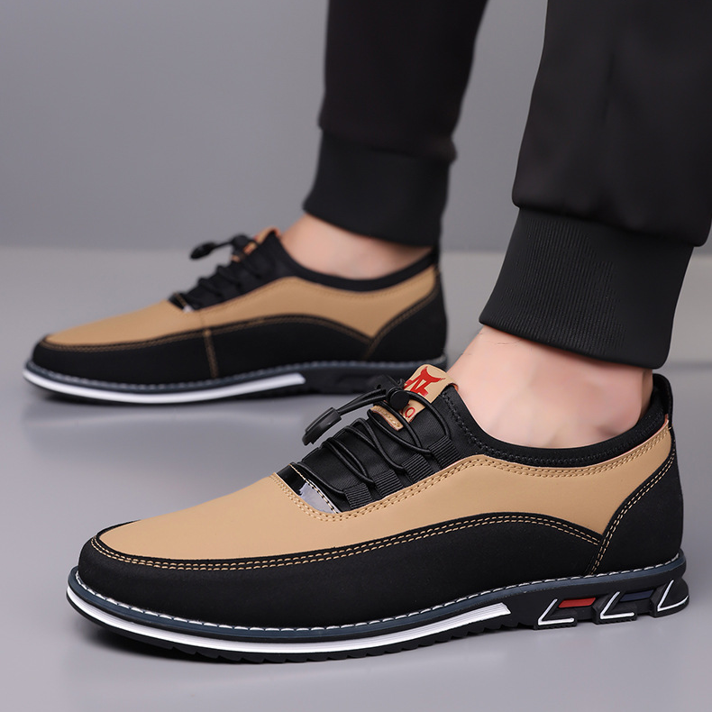 Lavio | Wygodne Skórzane Sneakersy