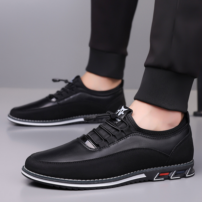 Lavio | Wygodne Skórzane Sneakersy