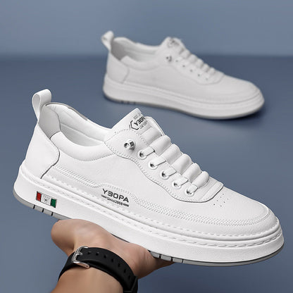 Lucetti | Skórzane Sneakersy z Włoskim Szlifem