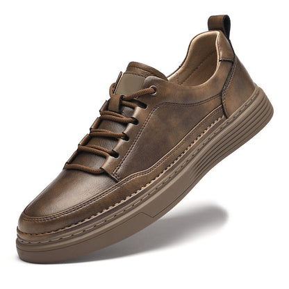 Roma | Smukłe Skórzane Sneakersy