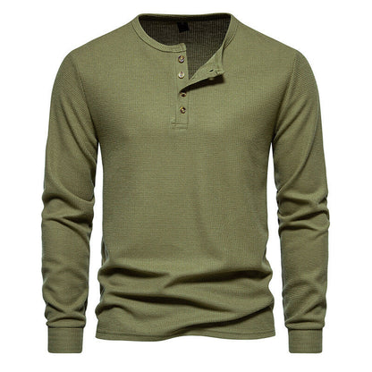 Kai | Koszulka Slim Fit z Dekoltem na Guziki