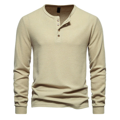 Kai | Koszulka Slim Fit z Dekoltem na Guziki