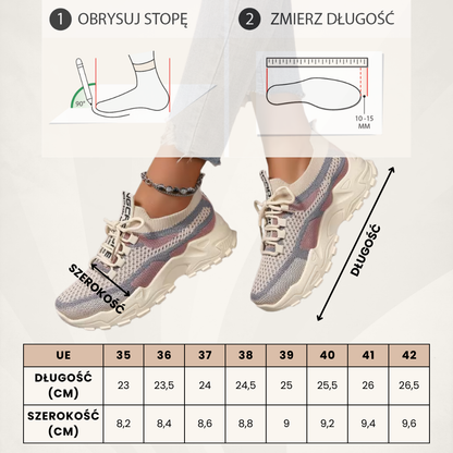 AIRSYNQ™ - ODDYCHAJĄCE DAMSKIE SNEAKERSY NA CAŁODZIENNY KOMFORT
