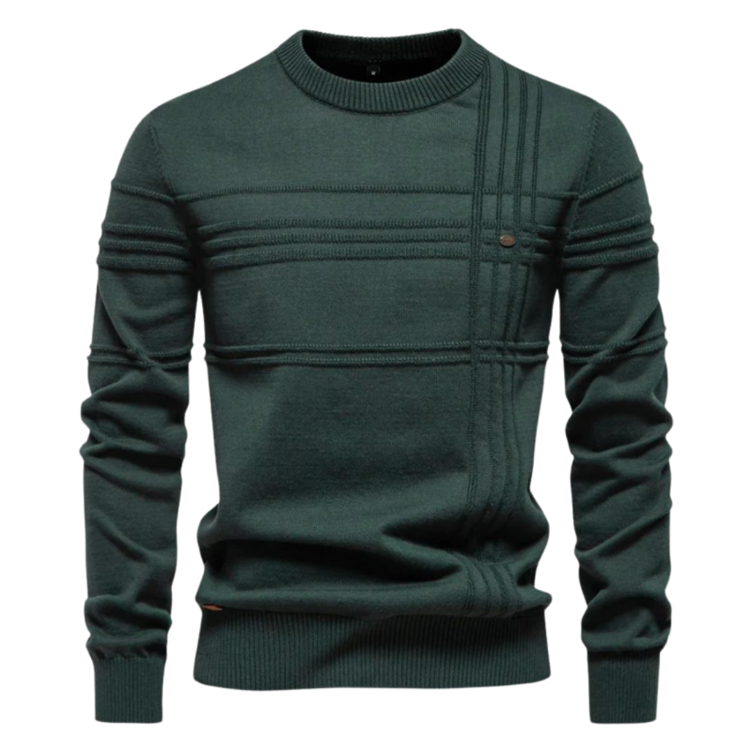 Sweter Maurizio – zbliżenie na fakturę materiału