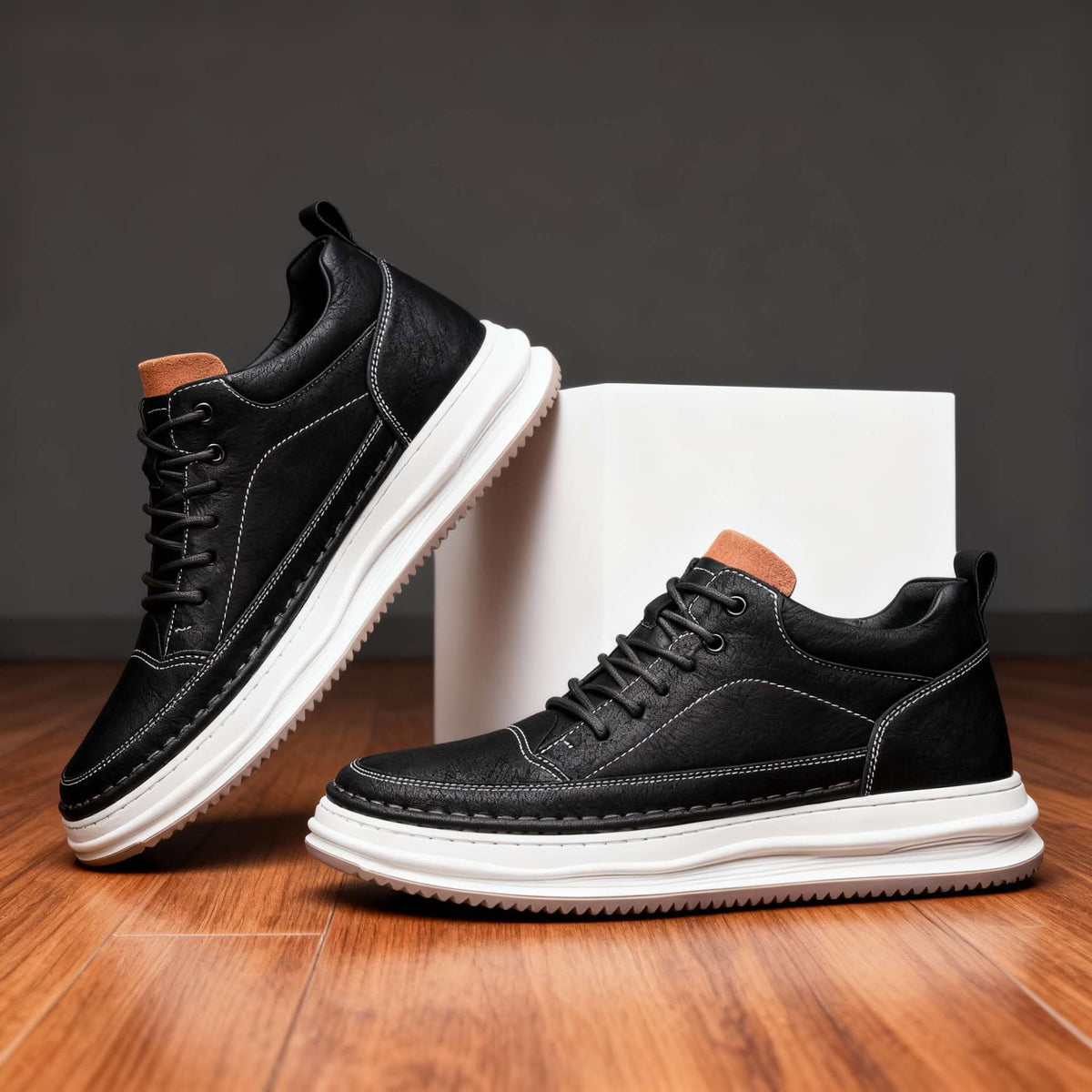 Warrington | Skórzane Sneakersy Premium